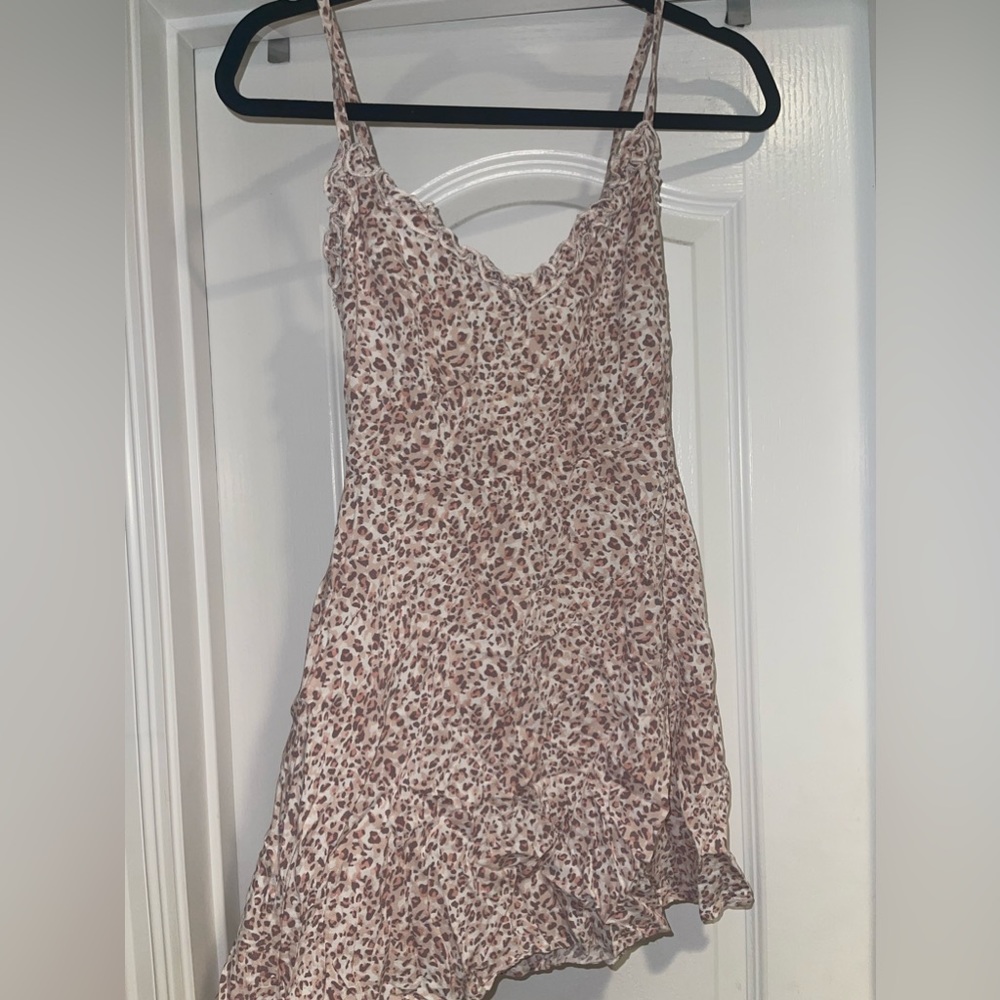 Leopard print cami dress
